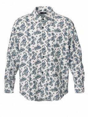 Men’s Tasso Elba Paisley Button Down Shirt Size L